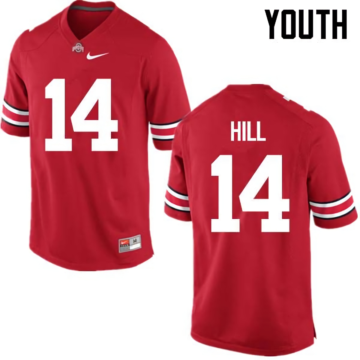 KJ Hill Ohio State Buckeyes Youth NCAA #14 Nike Red College Stitched Football Jersey RNK4456OV